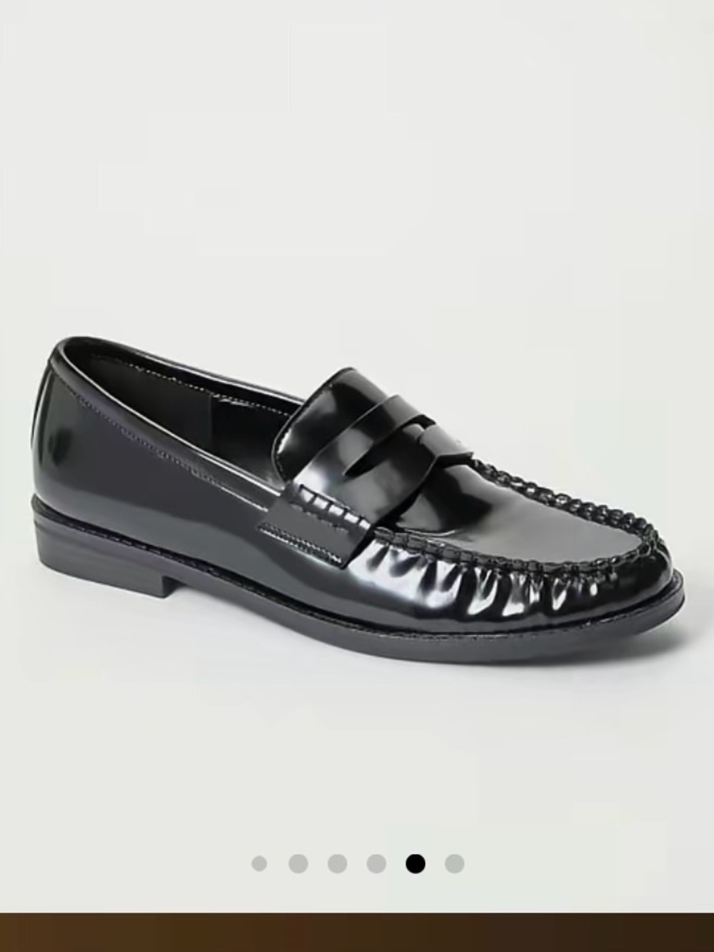 New Sleek black loafers with a polished finish. Loafers